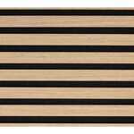 3x Akoestische wandpanelen, Karo, natural oak