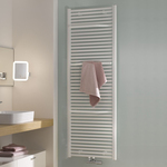 2x Design radiator 177,5×50 cm, HSK Line Plus, 8085178, perl grau/zwar