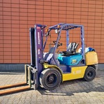 Heftruck, Komatsu, FG30HT-12, Geel / Blauw, 2001