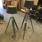 2x Staande schemerlampen
