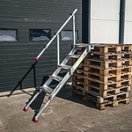 (NS materiaal) 2x Calamiteiten-/steigertrap, Altrex