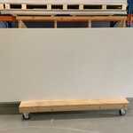 3x PVC wandpanelen, Karo, wit mat