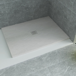 2x Douchevloer 140×90 cm, Aloni, SWB-914, wit