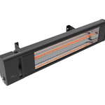 2x Infrarood heaters met asb, AH18CCR, zwart