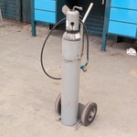 Cilindersteekwagen met cilinder stikstof