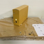 Ca. 30x Archiefdozen gemeente Kangaro, Jalema, bruin