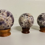 3x Amethist Chevron bollen