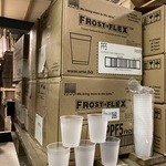 Ca. 3000x Frost-flex bekers, transparant