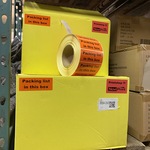 Ca. 30x Rollen etiketten Packing