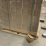 Ca. 900x Verzenddozen 16x12x10cm, bruin