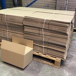 Ca. 400x Verzenddozen 39x24x20cm, bruin