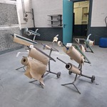 3x Verrijdbare roldispenser