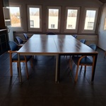 3x Kantinetafel met 8x stoel