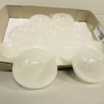 Ca. 11x Seleniet schalen rond