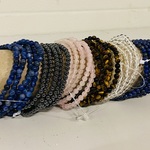 Ca. 30x Kogelarmband 4mm dames divers