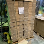 200 Verzenddozen 39x39x14cm dubbelgolf Bruin