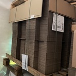 Pallet ca. 1400 stansdoos  brievenbus 292x222x21mm, wit