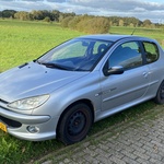 Personenauto Peugeot, 206, grijs, bouwjaar 9-2004