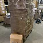 Ca. 250x Verzenddozen 44x30x34cm dubbelgolf, bruin