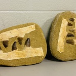 2x Mosasaurus kaken in matrix