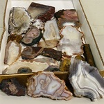 Ca. 22x Agaat / chalcedoon plakken