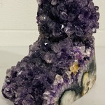 Amethist met gepolijste randen (uru), paars