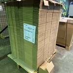 Ca. 600x Verzenddozen 24x24x24cm, bruin