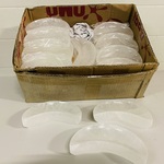 Ca. 25x Seleniet schaal halve maan 15cm