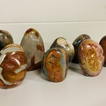 8x Jaspis polychroom vrije vorm