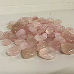 Ca. 100x Rozenkwarts hartjes