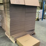 Ca. 350x Grote verzenddozen 80x40x20cm, bruin