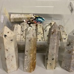 Ca. 15x Agaat obelisken