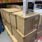 Ca. 80x Verpakkingen  a 40 stuks catering lepels, zwart / zilver