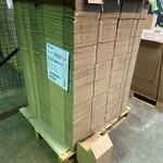 Ca. 360x Verzenddozen 24x24x24cm, bruin