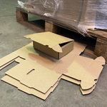 Ca. 1000x Stansdozen 168x139x56mm, bruin