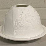 Ca. 279x Waxinelichthouder porselein met tafereel