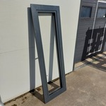 4x Aluminium kozijn met kiepraam, Zwartgrijs (mat)