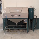 Straalcabine met zandblazer