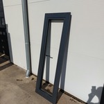 4x Aluminium kozijn met kiepraam, Zwartgrijs (mat)