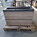 Badmeubel, HR Badmeubelen, Lorencio, Grijs eiken