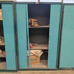 Lameldeurkast met inhoud