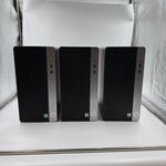 3x Desktop, HP, 2x HP ProDesk 400G4 MT & 1x HP ProDesk 400G5 MT, Zwart