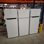 3x Koelkast met vriesvak, Exquisit, Wit