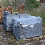 Partij pallisade blokken