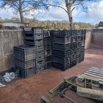 Partij kunststof stapelkratten