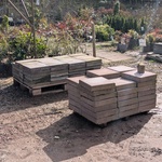 Partij stoep-/tuintegels