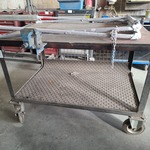 Werktafel met bankschroef