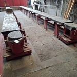 Oprijbrug met positioneer opstelling