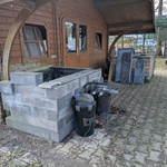 2x Visvijver met stenenombouw en 1x pomp