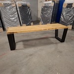 Massief eiken eetkamertafel, Wood Industries, Bruin